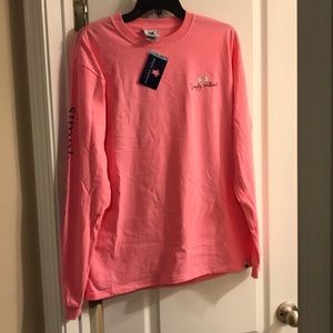 Simply Southern Pink Puppy Long Sleeve Medium